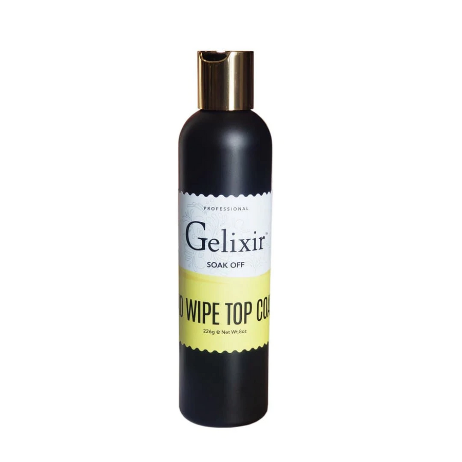 Gelixer Non Wipe Top Coat 8oz | LA Nail Supplies