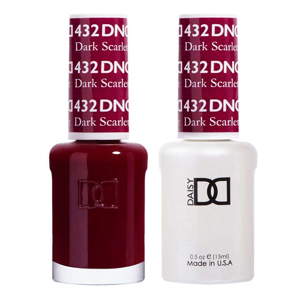 DND Gel Polish Set #432 Dark Scarlet, 0.5 fl oz | LA Nail Supplies