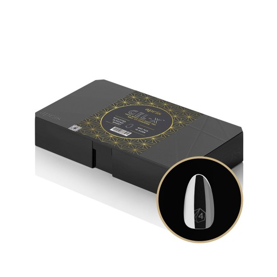 APRÉS Tip Box Sculpted Almond Short, 600pc | LA Nail Supplies