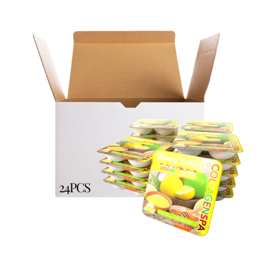 La Palm Spa Collagen 4 Step Honey Lemon Lime, 24pc Box | LA Nail