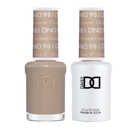 DND Gel Polish Set #981 Chestnut Cassette, 0.5 fl oz, Peace | LA