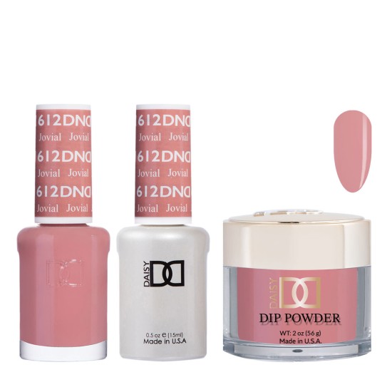 DEVILICIAN バイカラーネルフーディー size1 DND Dip Gel Polish Set #612 Jovial, 3pc Bundle Trio | LA Nail Supplies