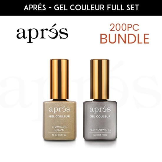 APRÉS Gel Couleur Full Set, 200pc Bundle | LA Nail Supplies