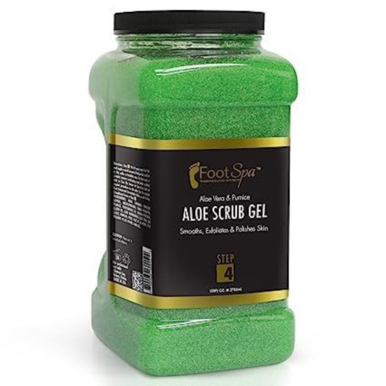 Foot Spa Aloe Cleansing Scrub Gel, 1 Gal | LA Nail Supplies