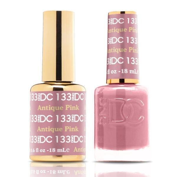 DND DC Pure Gel Polish Set #133 Antique Pink, 0.5 fl oz | LA Nail